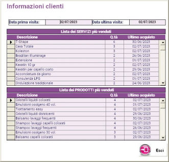 gestionale parrucchieri info clienti