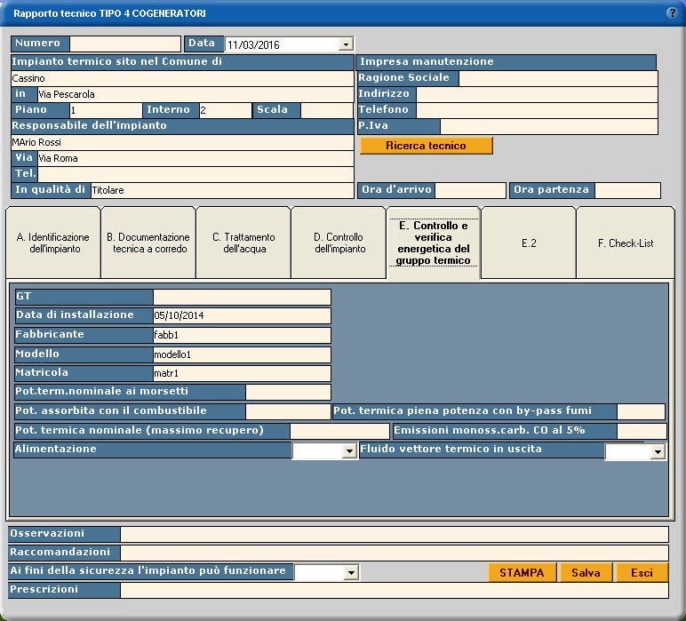 rapporto efficienza energetica cogeneratori