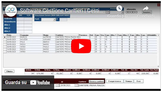 software gestionale impresa edile video creazione rapportino