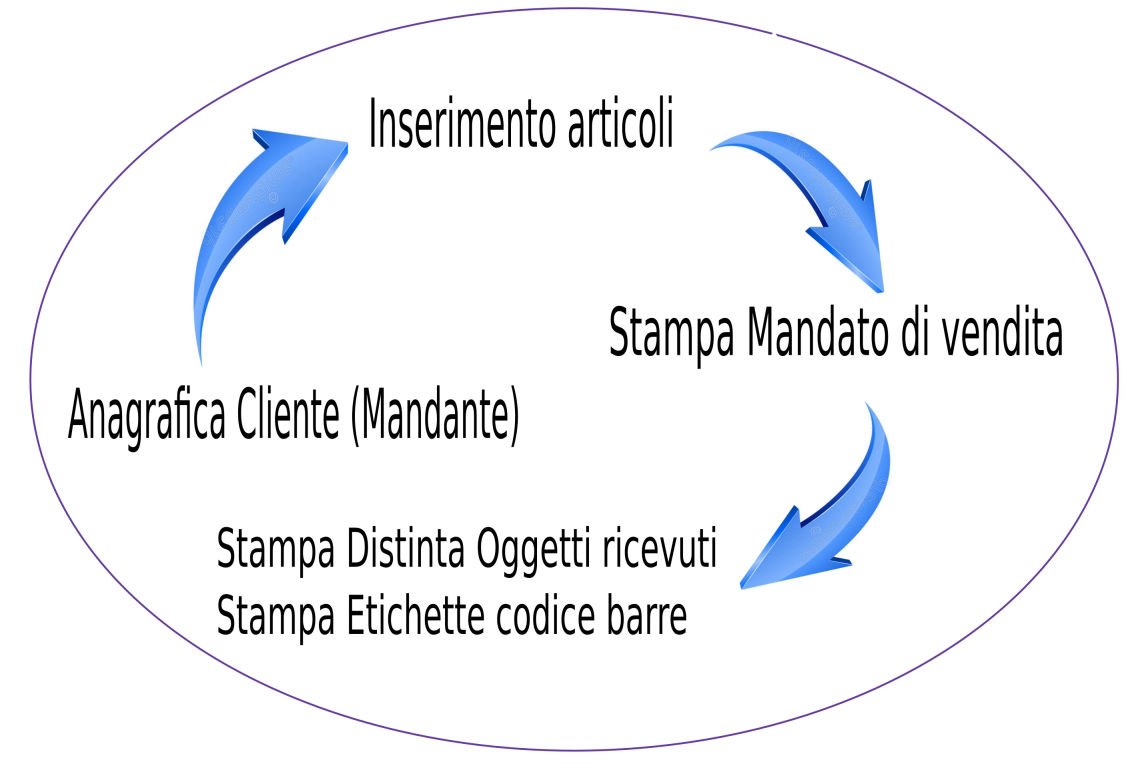 software mercatino usato conto terzi