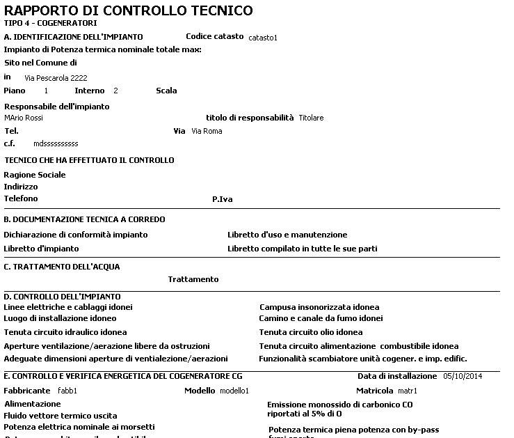 stampa rapporto efficienza energetica cogeneratori