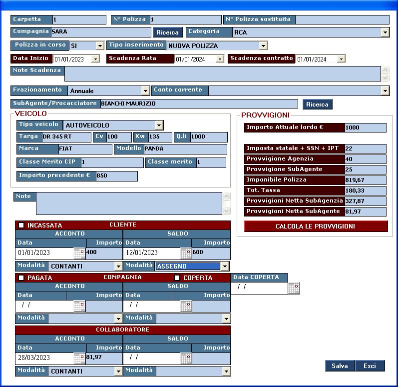 inserimento pratiche software gestionale assicurazioni