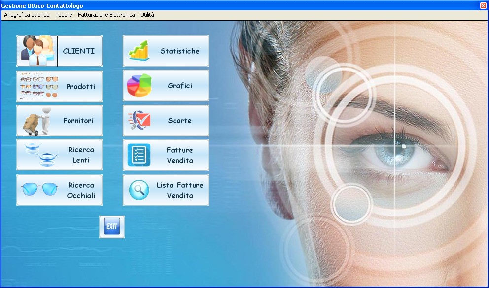 software negozio ottica