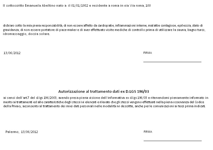 scarico di responsabilita per vendita auto
