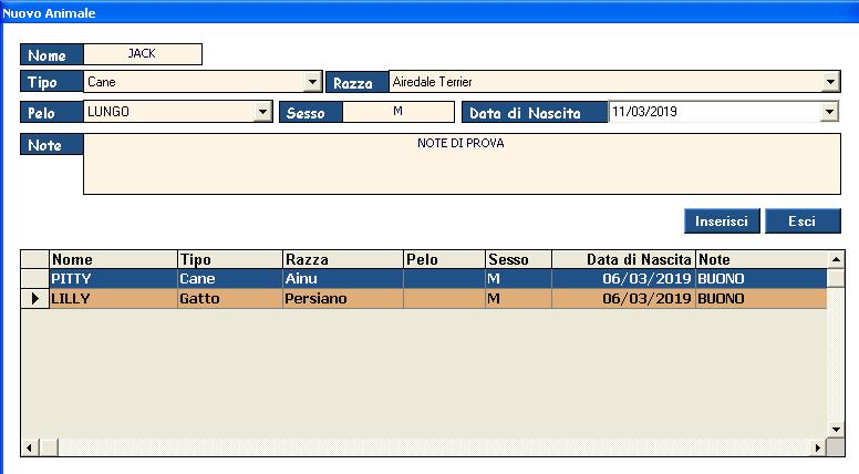 software negozio animali toelettature